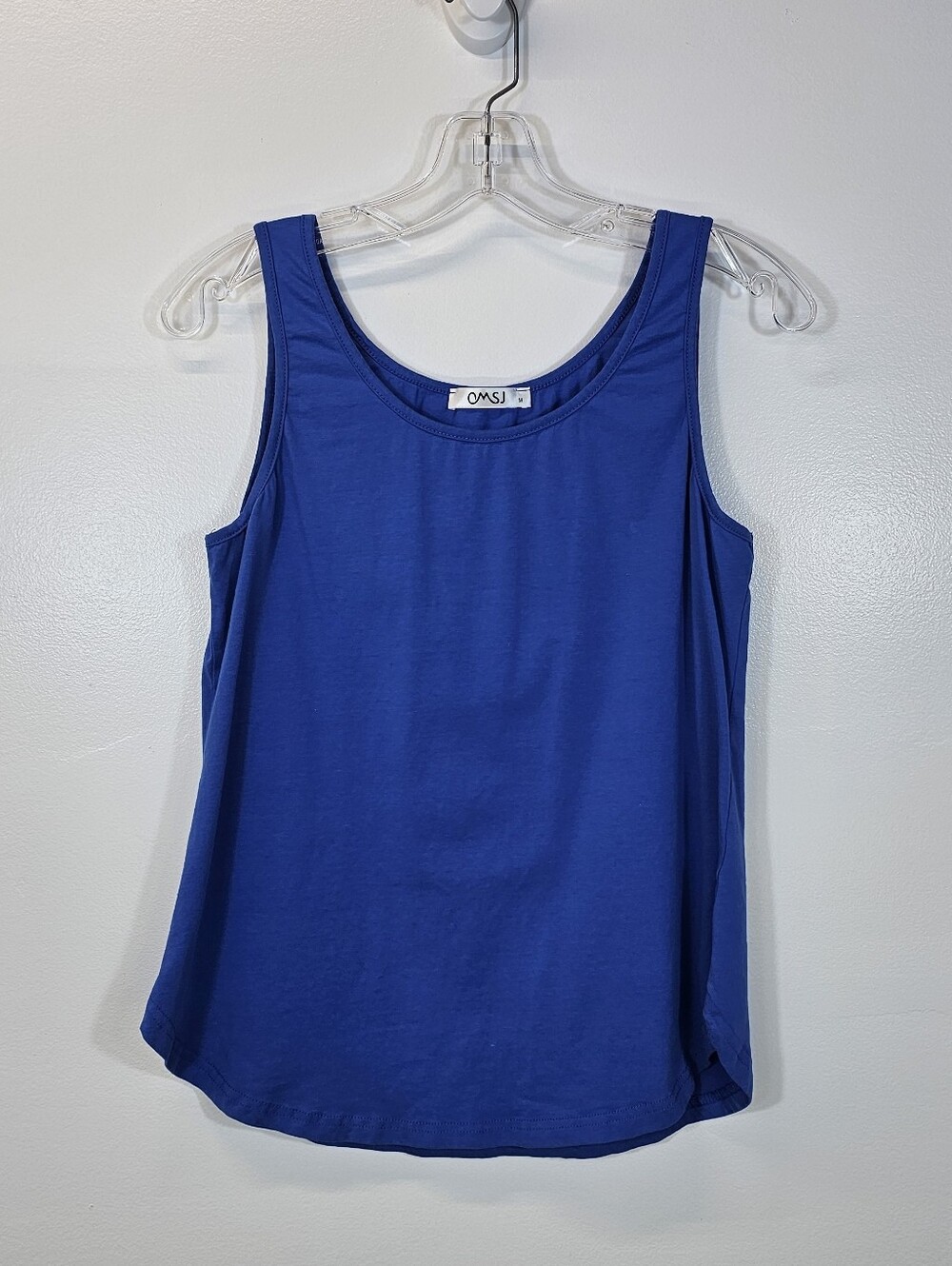 OMSJ Women's Royal Blue Scoop Neck Tank Top